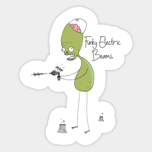 Funky Electric Beams Sticker